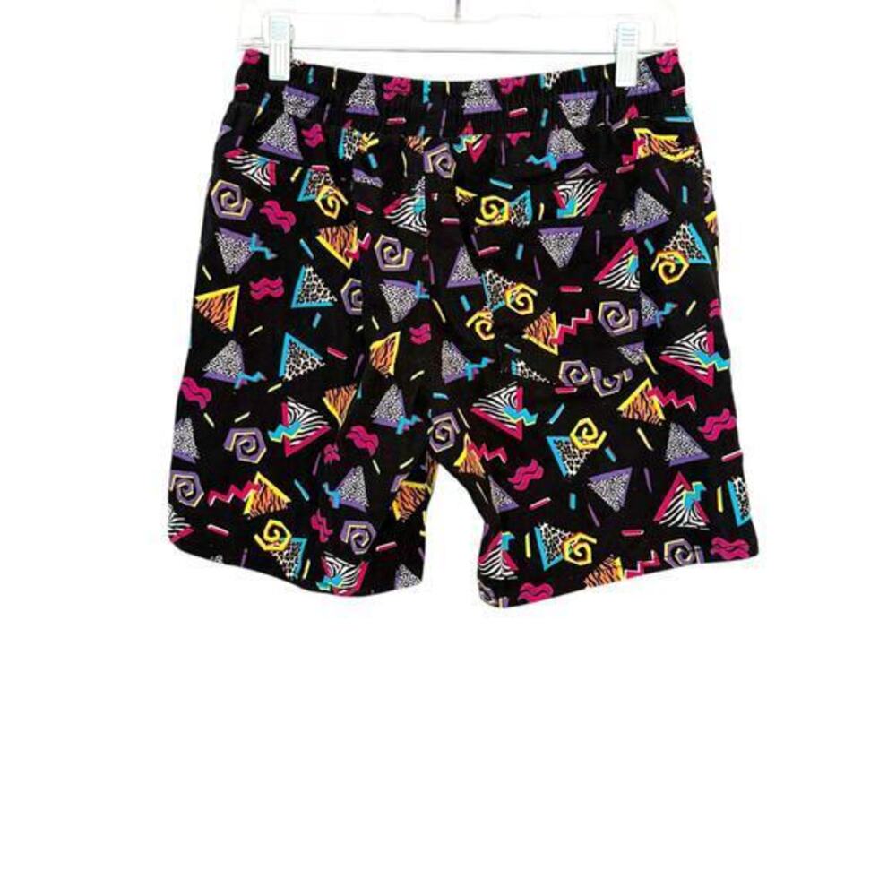 Raw Yarn Industries‎ Stretch Twill Shorts Men's Size M Retro 80s/90s Print - Picture 2 of 5